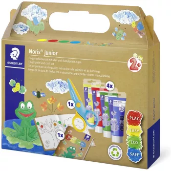 Pirštų dažai Staedtler 61 C2 skalūni mėlyni žali geltoni