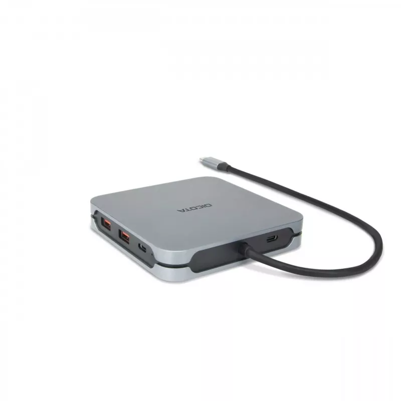 DICOTA D32057 USB Type-C stotelė 10000 Mbit/s sidabrinė