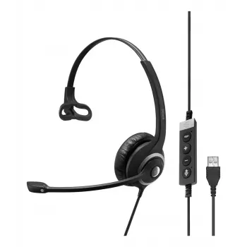 EPOS IMPACT SC 230 USB MS II Mono ausinių komplektas su USB-A jungtimi, linijos valdymu, sertifikuotas Microsoft (1000578)