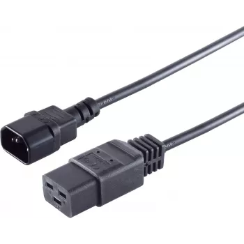 Maitinimo laidas S/CONN 60017 Juodas 1,8 m IEC C14 IEC C19