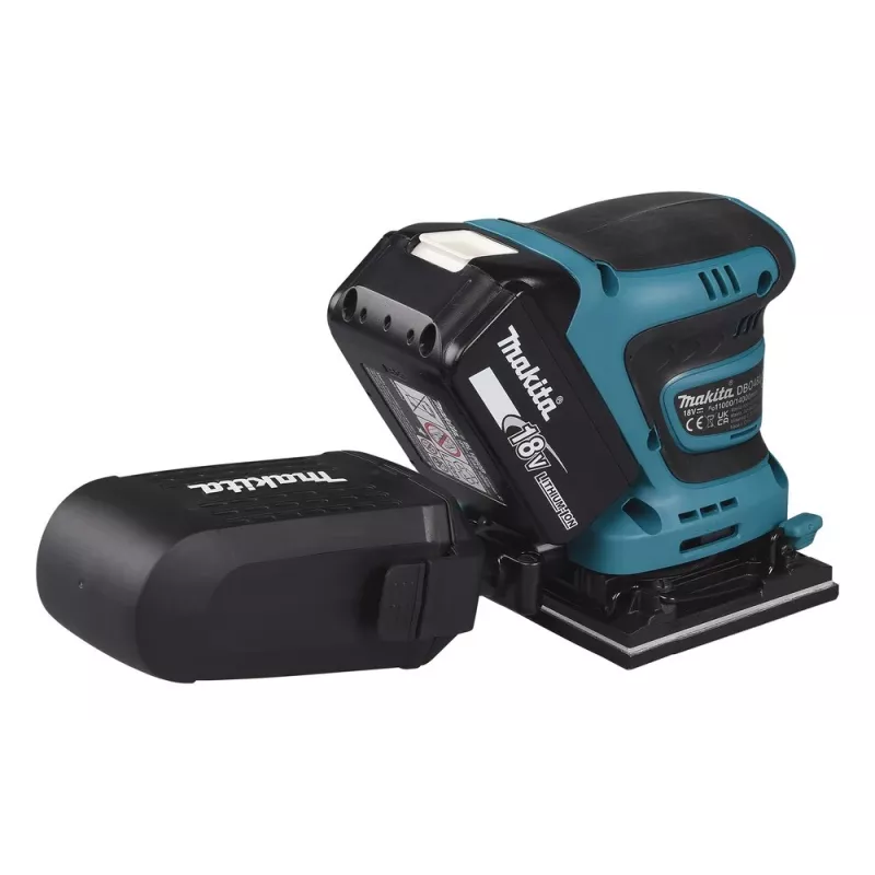 Makita DBO480Z nešiojamasis šlifuoklis Atsitiktinis orbitinis šlifuoklis 14000 OPM Juoda, Mėlyna 210 W