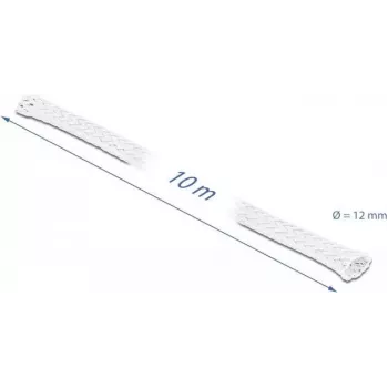 Pintas kabelių įvijinis gaubtas DeLOCK 20804 10 m x 12 mm baltas