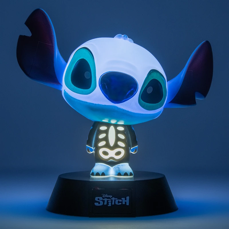 Stalinė lempa Paladone Stitch Skeleton Icon Light – naktinė šviesa su personažu