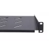 Extralink EX.14480 lentyna 19 colių spintoms, plienas, juoda, 1U, 350 mm