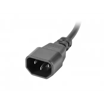 Lanberg PDU-05E-0200-IEC-BK elektros skirstytuvas (PDU) 5 AC lizdai 1U juodas