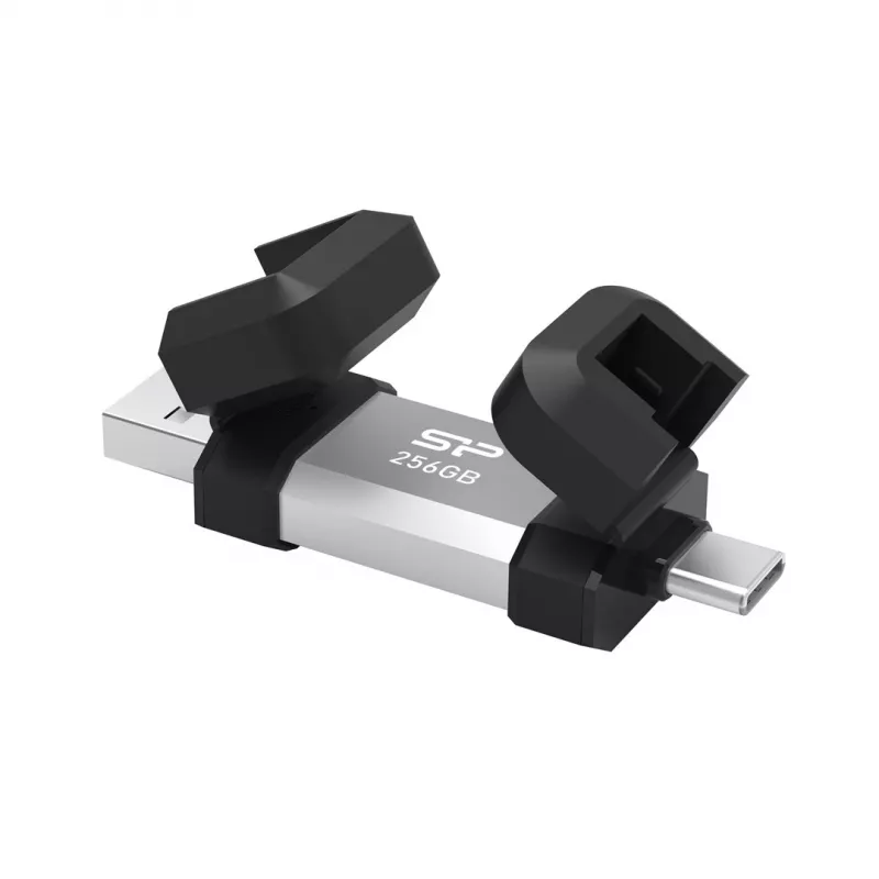 USB atmintukas Silicon Power 256 GB USB Type-A / USB Type-C, USB 3.2 Gen 1, aliumininis-guminis dangtelis