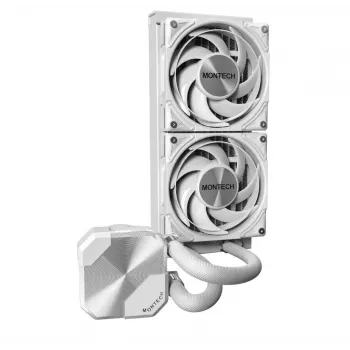 Montech HyperFlow Silent 240 procesoriaus skysčinis aušintuvas 240 mm baltas