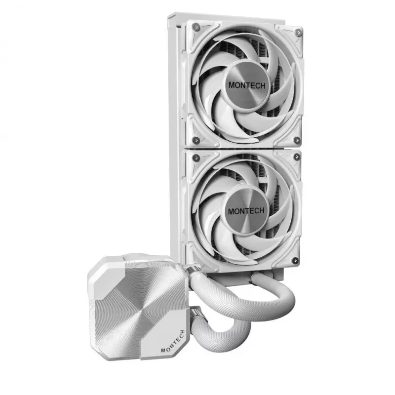 Montech HyperFlow Silent 240 procesoriaus skysčinis aušintuvas 240 mm baltas
