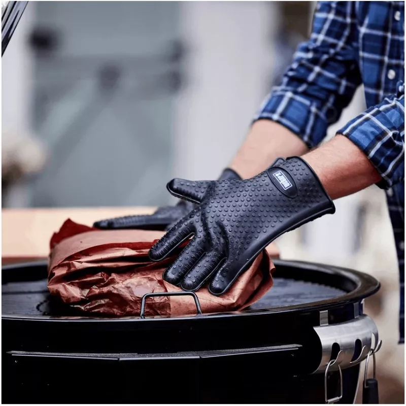 Weber 7017 Silikoninės grilio pirštinės juodos