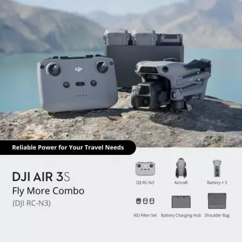 Kvadrakopteris DJI Air 3S pilkas