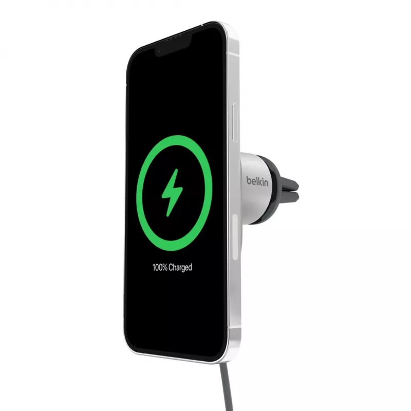 Belkin BoostCharge Pro pilka belaidė įkroviklis automobiliui WIC008BTGR-NCV2