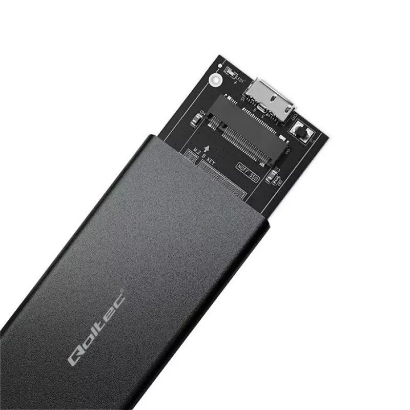 QOLTEC 51854 išorinis M.2 SATA SSD korpusas USB 3.0 be įrankių