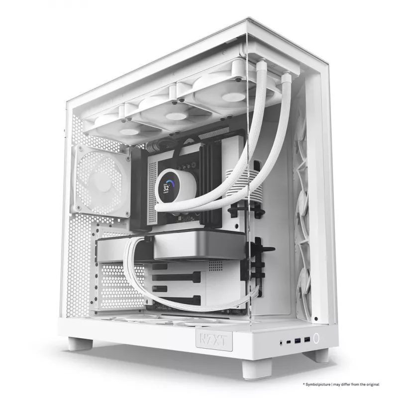 Korpusas NZXT H6 Flow Mid-Tower - Baltas