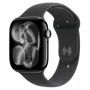 Apple Watch Series 11 GPS 46mm Jet Black Aliuminio Korpusas su Juodu Sportiniu Dirželiu - S/M