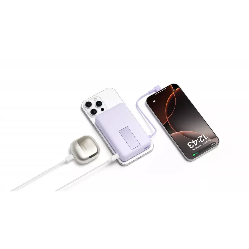 Power bankas Xiaomi BHR08P9GL 5900 mAh Li‑Ion, belaidis įkrovimas, USB‑C, pilka