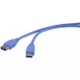 USB 3.0 ilginimo laidas Renkforce 1420710, 3 m, mėlynas