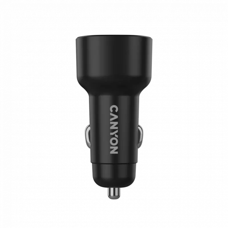 Automobilinis įkroviklis CANYON OnDrive 48 PD 48W USB-A+USB-C juodas