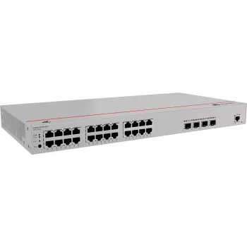 Switch HUAWEI S220-24P4X — 24 Gigabit RJ-45, 4 x SFP+, PoE, 1U pilkas