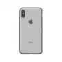 Minkštas dėklas Devia iPhone XS Max — TPU, sidabrinis, plonas apsauginis dangtelis
