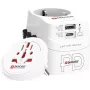 Kelioninis maitinimo adapteris SKROSS 1.302474 EU/FR/USA/UK/AU kištukams, 100–250 V AC, 7 A, USB 45 W