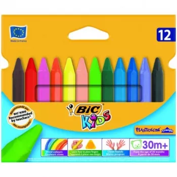 Pieštukai BIC Kids Plastidecor 12 vnt.