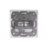 Digitus sieninė plokštė Keystone moduliams, vokiškas tipas, tarpinė plokštelė 50x50 mm, rėmelis 80x80 mm | DN-93801-1