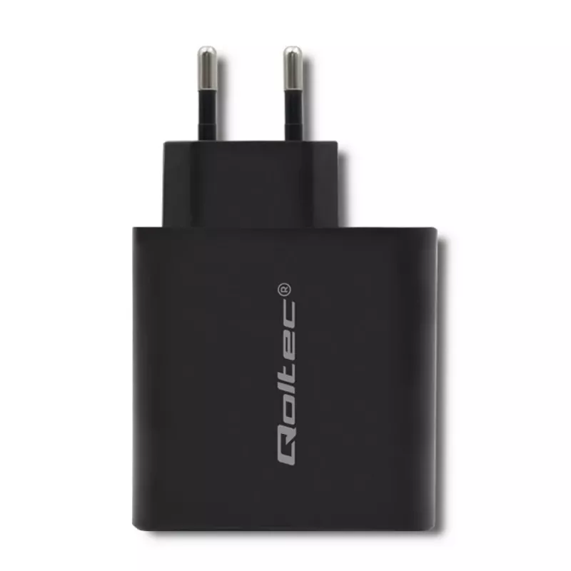 Maitinimo adapteris QOLTEC 51716 – 20V 3A (63W), juodas, universalus kroviklis