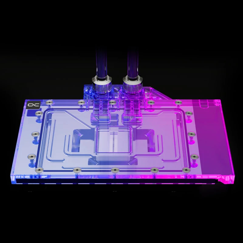Alphacool 13463 galinė plokštė akrilas aliuminis juoda 145,2 mm