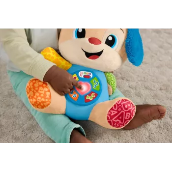 Interaktyvus mokomasis žaislas MATTEL Fisher-Price Learn & Laugh Puppy JFD27 – šviesos, garsai, mygtukai ankstyvajam mokymuisi