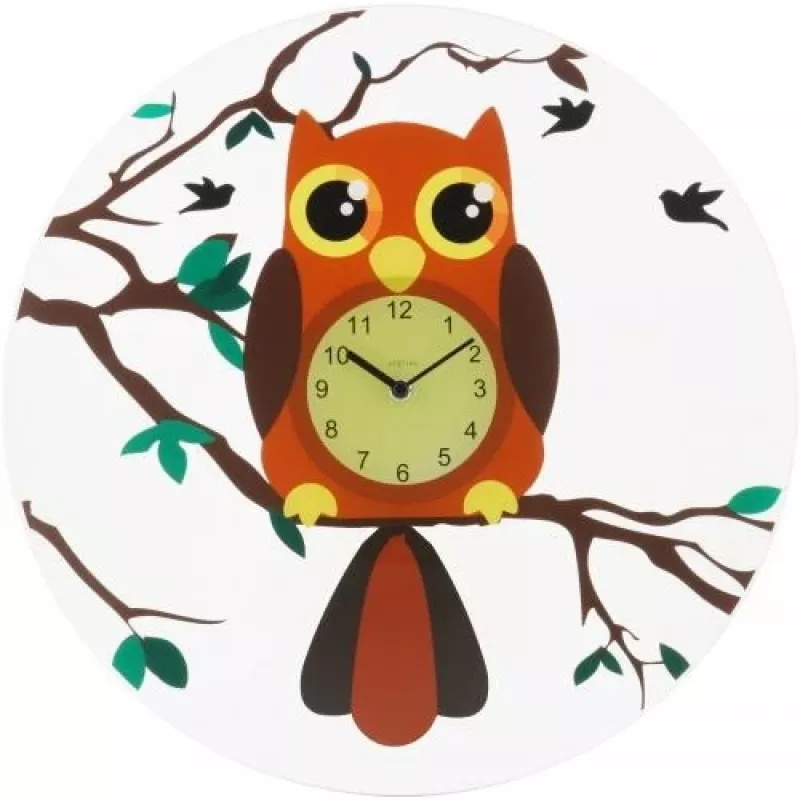 NeXtime klok 8169 Oohoo sieninis laikrodis, 43 cm, įvairiaspalvis