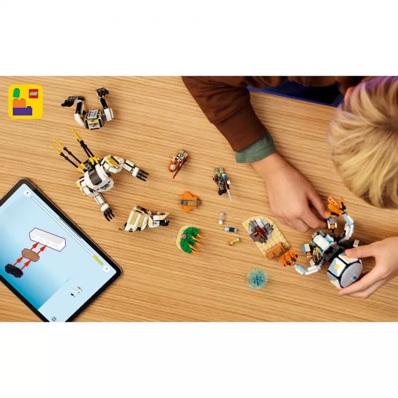 LEGO rinkinys Horizon Adventures 77037 – Aloy ir Varl prieš Šarvojėją ir Dantytį, 768 dalių, 2 minifigūrėlės