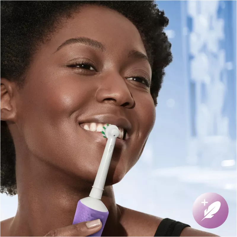 Oral-B Vitality Pro elektrinis dantų šepetėlis violetinis 1 šepetėlio galvutė