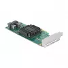DeLOCK PCI Express x8 kortelė su 2 vidiniais SFF-8643 NVMe prievadais, mažo profilio