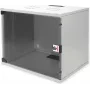 Sieninis serverio spintelės korpusas ROLINE 9U, 19 colių 540x400 mm, pagrindinis komplektas, pilkas