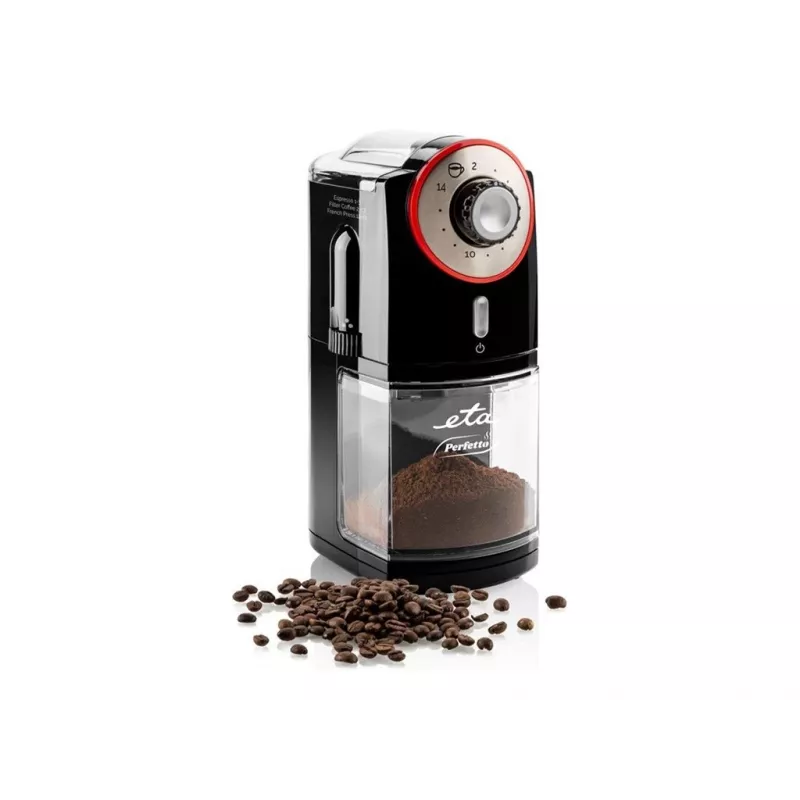 Kavamalė ETA Perfetto ETA006890000 – 100 W, 200 g talpa, iki 14 puodelių, juoda