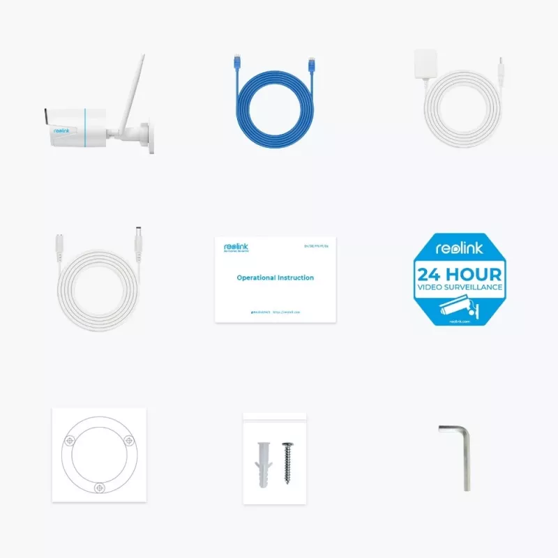 Reolink W320 – 5MP lauko apsaugos kamera, 2,4/5 GHz Wi-Fi, asmens/transporto priemonės/gyvūno aptikimas, 100 pėdų naktinis matymas