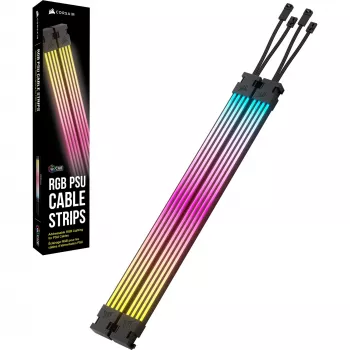 iCUE ARGB PSU juostelės, LED juostos 2x 240 mm, maitinimo šaltinio kabeliui