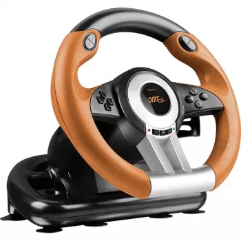 Vairas su pedalais Speedlink DRIFT O.Z. Juoda Pilka Oranžinė