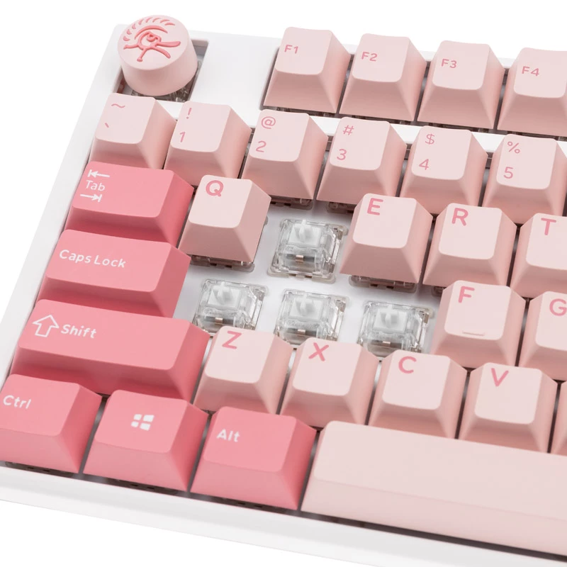 Ducky One 3 Gossamer Pink klaviatūra žaidimams USB US English rožinė, balta