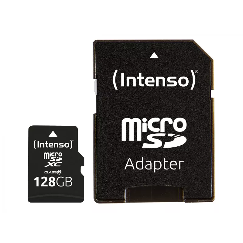 Intenso 128GB MicroSDXC atminties kortelė C10 su adapteriu 3413491