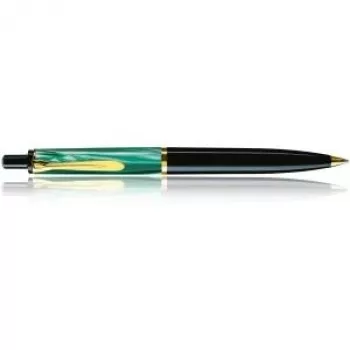Pelikan K200 Integruota pripildymo sistema - Juoda - Auksas - Žalia - Derva - Įstrižas plunksnelis - Nerūdijantis plienas - Abirankis (983189)