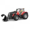 Žaislinis traktorius BRUDER Massey Ferguson 7624 su priekiniu krautuvu, raudonas, nuo 3 m.