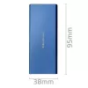 Išorinis SSD korpusas QOLTEC 51832 – M.2 SATA, USB 3.0, iki 2TB, mėlynas, 4 lizdai