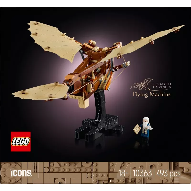 LEGO ICONS 10363 Leonardo da Vinci skraidymo aparatas