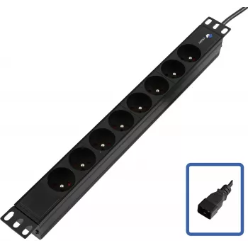 Maitinimo skirstytuvas Lanview TUPS055 19 colių C20 8 lizdų – montuojamas stove