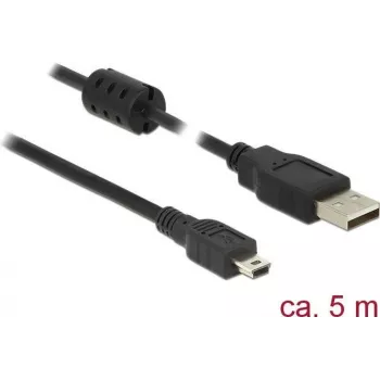 USB laidas DeLOCK 5m USB 2.0-A USB 2.0 Mini-B