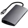 Satechi Aliumininis Adapteris V2 USB-C (USB-C, 3x USB-A, 4K HDMI, SD/microSD kortelių skaitytuvas, Ethernet) (žvaigždžių pilka)