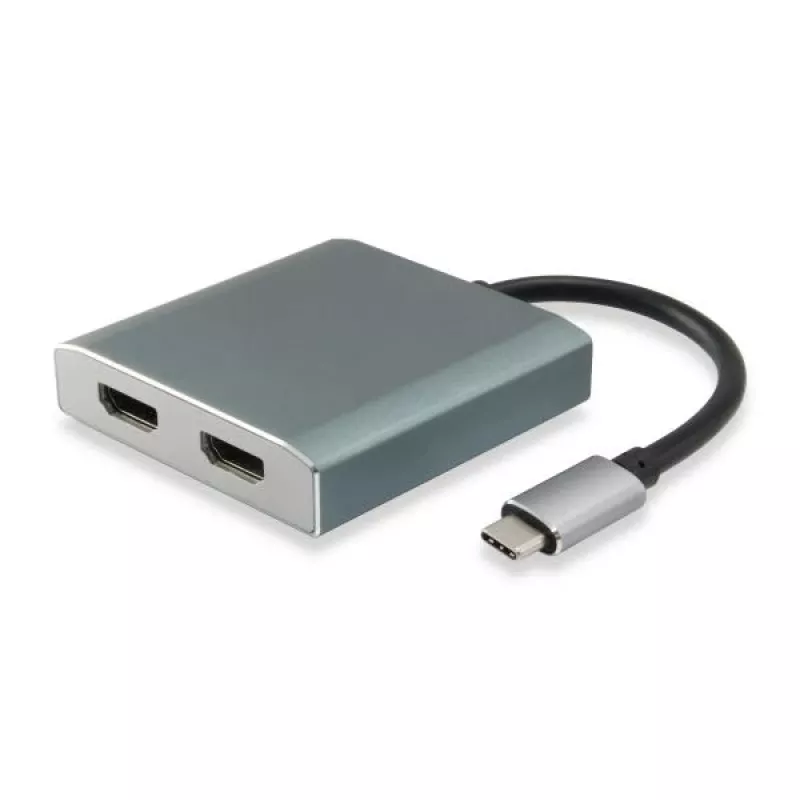 Equip USB Type-C į 2x HDMI adapteris, 3.2 Gen 1, USB-C, HDMI išvestis, 4096 x 2160 pikselių