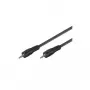 Wentronic Goobay 3,5 mm garso jungiamasis laidas HQ, juodas, 10 m - kištukas 3,5 mm (3 kontaktai, stereo) > kištukas 3,5 mm (3 kontaktai, stereo) (51661)