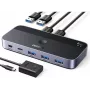 KVM USB jungiklis UGREEN CM662 2x4 išvestis, juodas